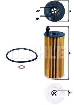 Knecht OX 404D фильтр масляный (HU 6004 X)