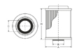 SCT SH422 Фильтр масляный (HU 718 x)