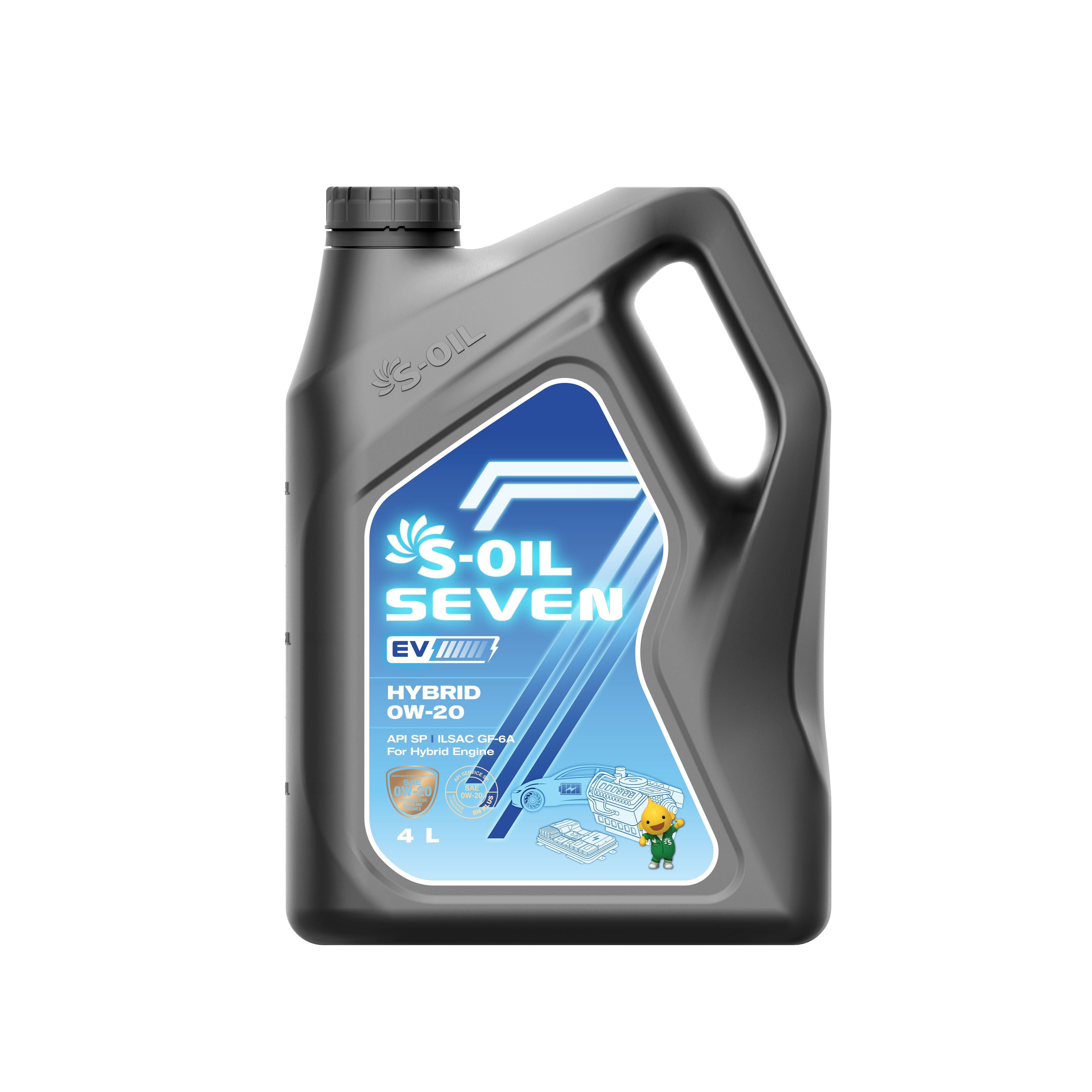 S-OIL 7 EV HYBRID 0W-20, 4л