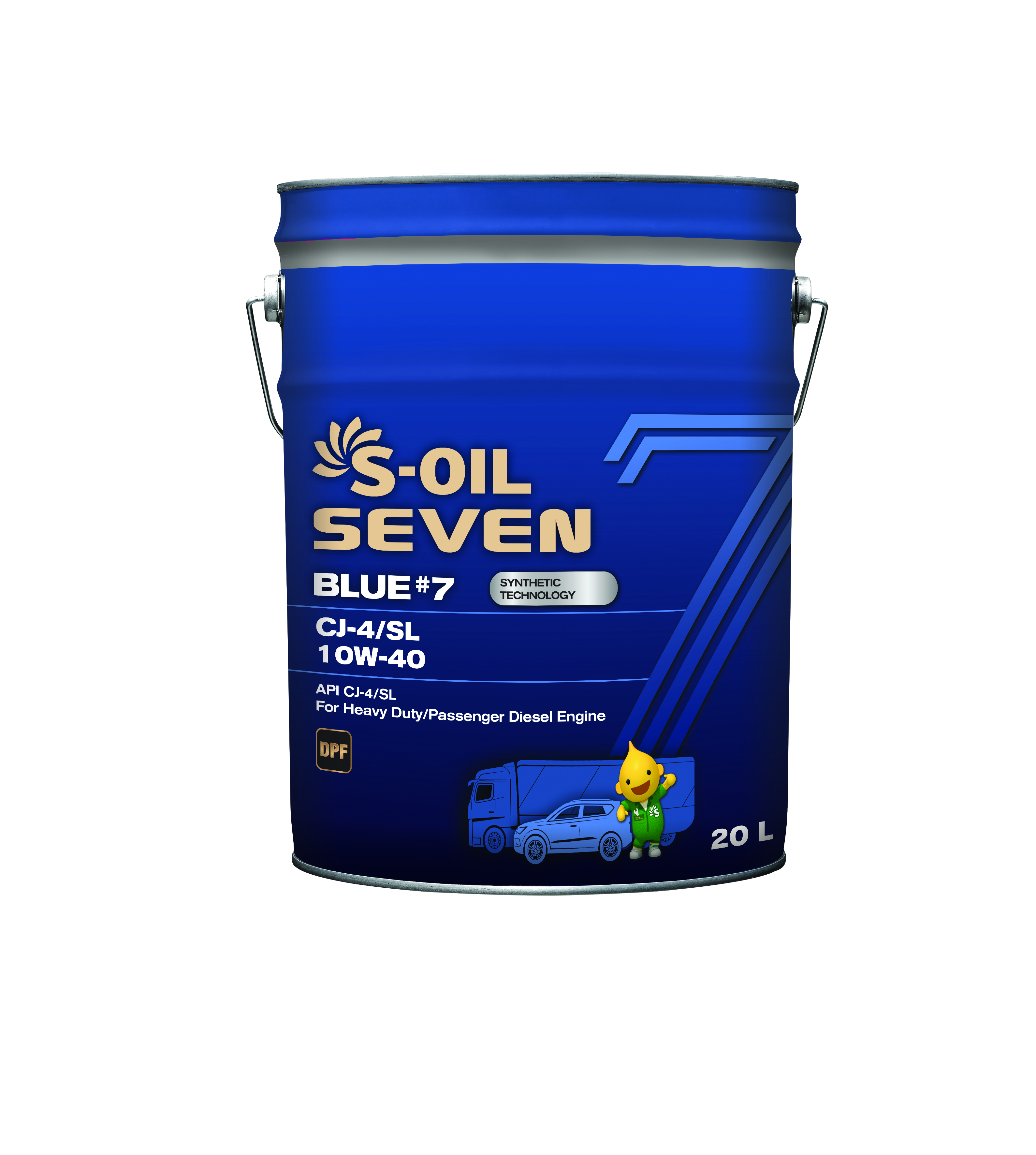 S-OIL 7 BLUE #7 CJ-4/SL 10W-40, 20л