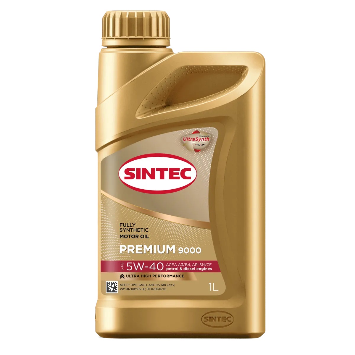 SINTEC Premium 9000 синт 5W40 ACEA  A3/B4, 1л