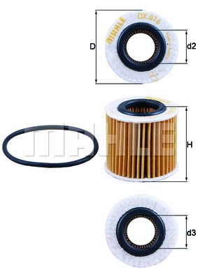 Knecht OX 416D1 фильтр масляный (HU 6006 Z)