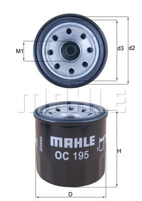 Knecht OC 195 фильтр масляный (W 67/1)