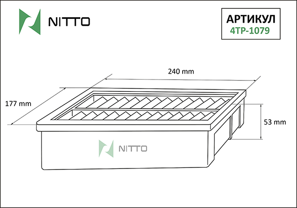 Nitto 4TP-1079 (A-1013 VIC, C 24 005) фильтр воздушный