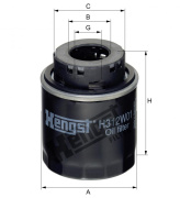 Hengst H312W01 Фильтр масляный (W 712/93)