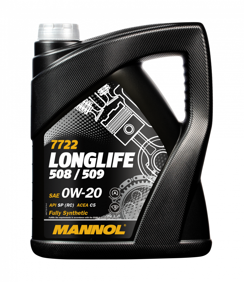 MANNOL 7722 Longlife 508/509 0W-20, 5л