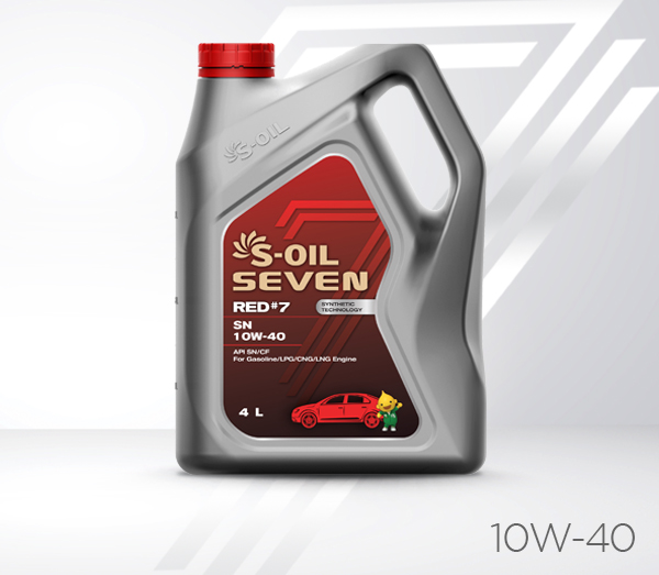 S-OIL 7 RED #7 SN 10W-40, 4л