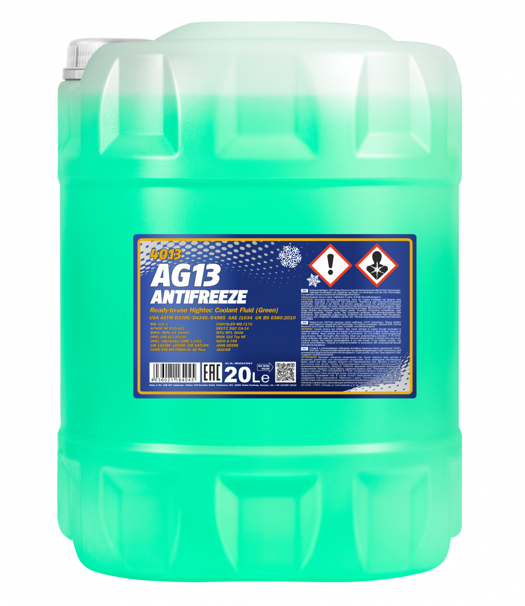 MANNOL 4013 Antifreeze AG13 (-40 °C) Hightec, 20л