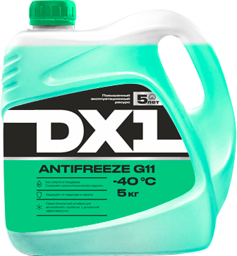 Антифриз -40 /G-11 зеленый/ DX1, 5 кг