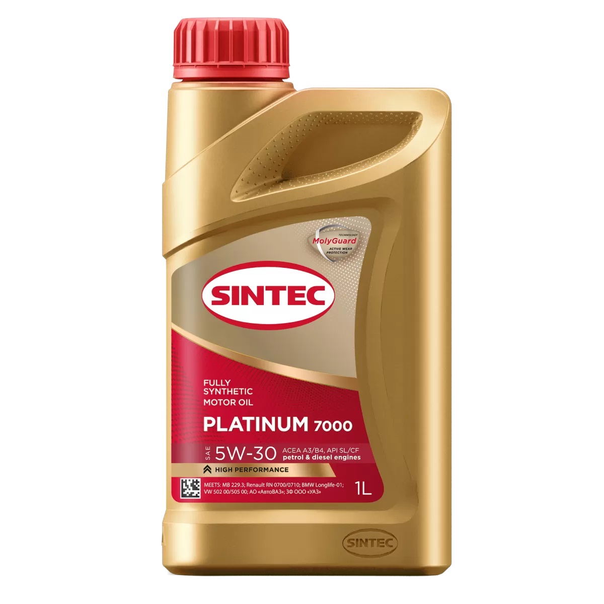 SINTEC Platinum 7000 синт 5W30 API SL/CF ACEA  A3/B4, 1л
