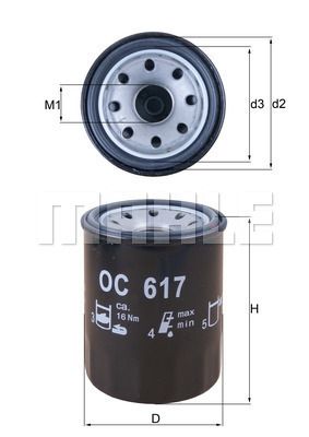 Knecht OC 617 фильтр масляный (W 610/6)