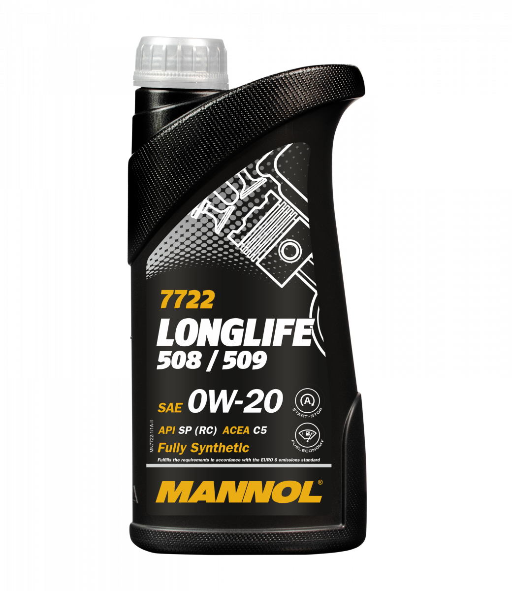 MANNOL 7722 Longlife 508/509 0W-20, 1л