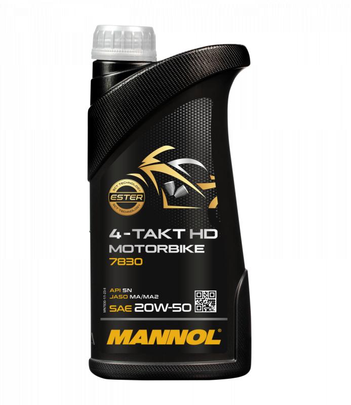 MANNOL 7830 4-Takt Motorbike HD 20W-50, 1л