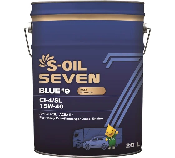 S-OIL 7 BLUE #9 CI-4/SL 15W40 (20л)