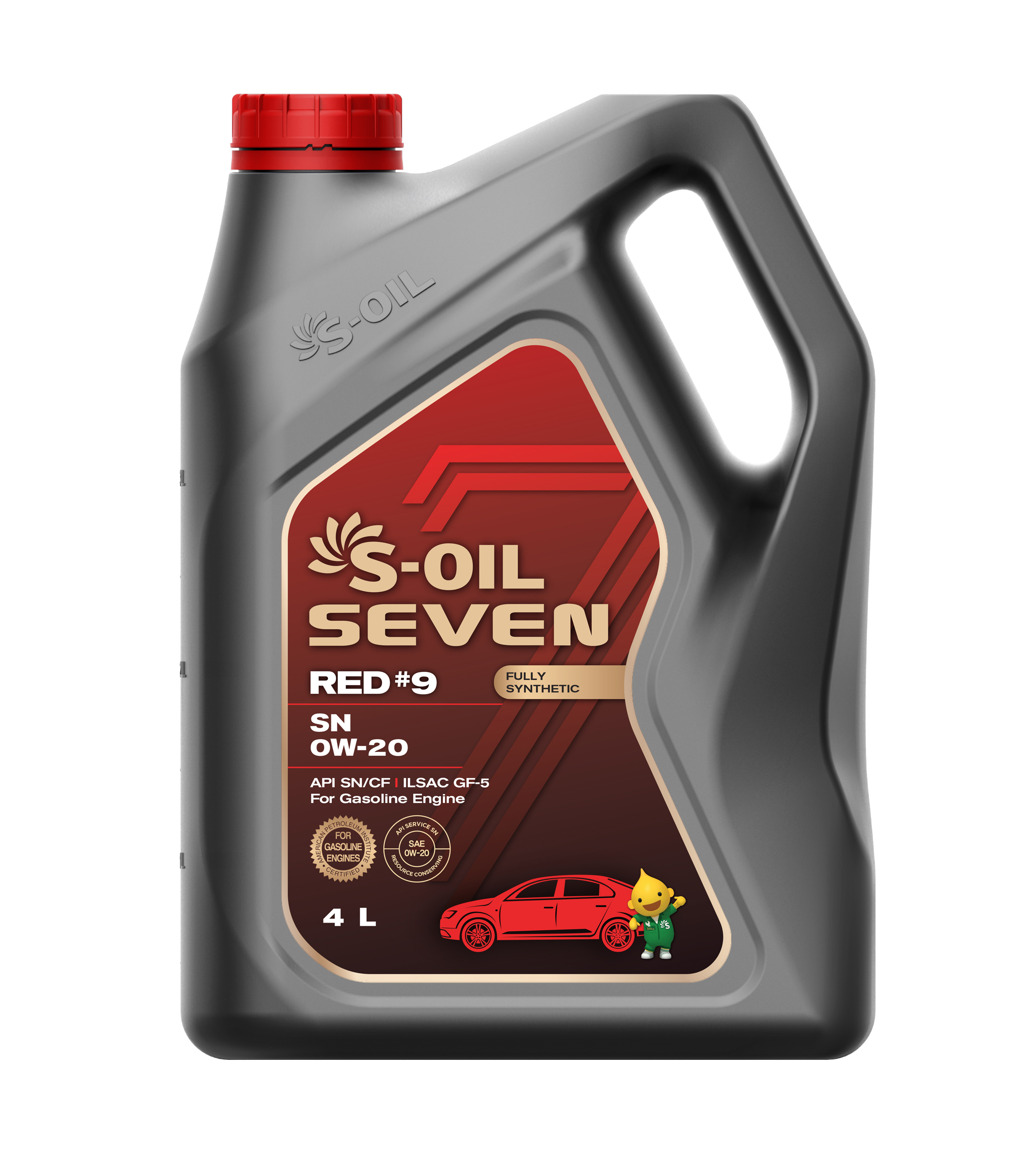 S-OIL 7 RED #9 SN 0W-20, 4л