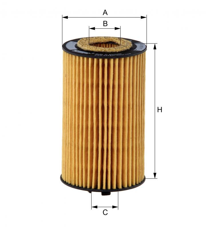 Hengst E611H D122 фильтр масляный (HU 612/2 X)