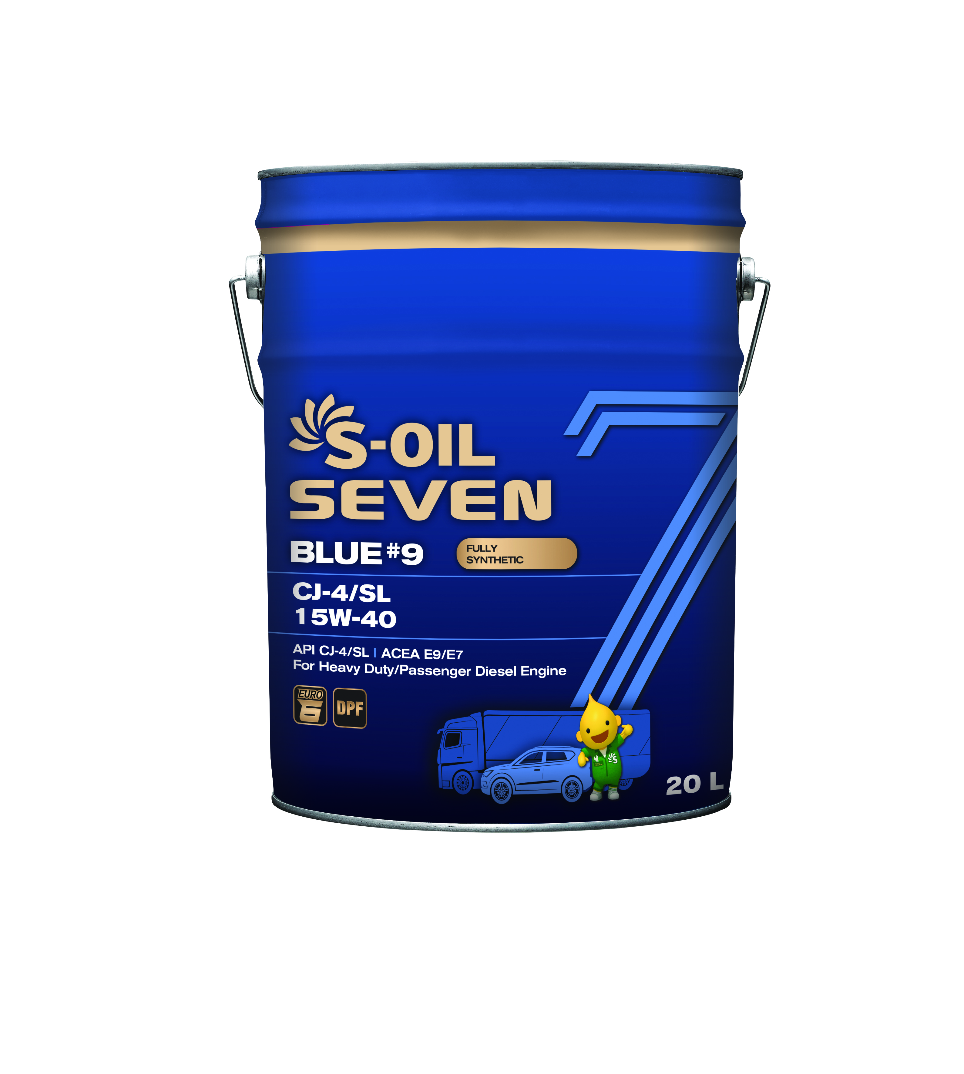 S-OIL 7 BLUE #9 CJ-4/SL 10W-40, 20л
