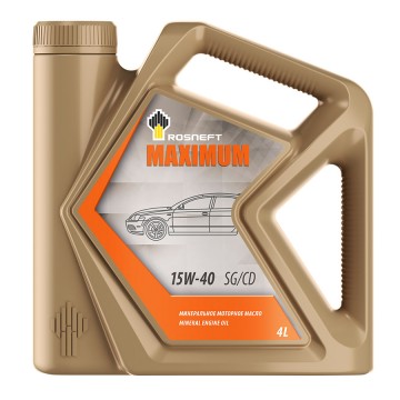 Rosneft Maximum 15W-40, 4л / Масло моторное