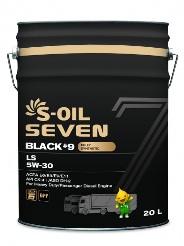 S-OIL 7 BLACK #9 LS 5W-30, 20л