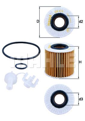 Knecht OX 414D1 фильтр масляный (HU 7019 Z)